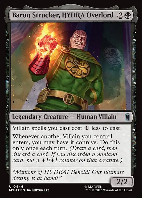 Baron Strucker, HYDRA Overlord - Marvel Super Heroes