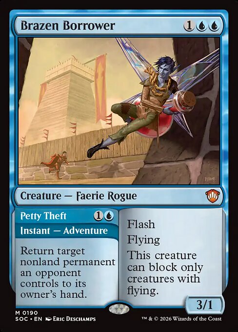 Brazen Borrower // Petty Theft - Secrets of Strixhaven Commander