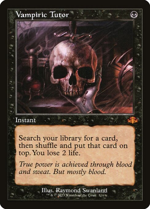 Vampiric Tutor - Retro Frame
