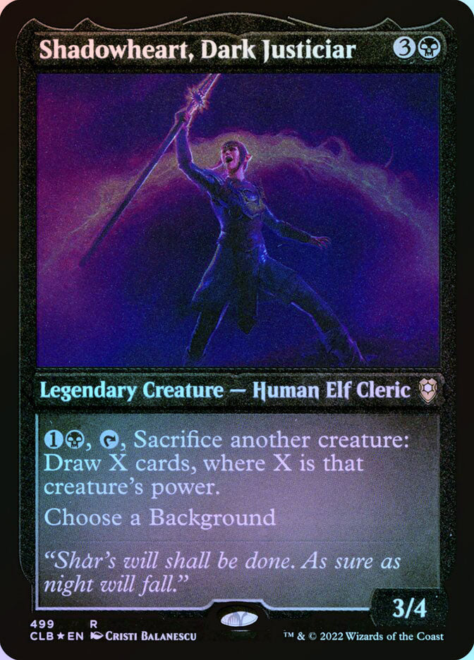Shadowheart, Dark Justiciar - Foil Etched
