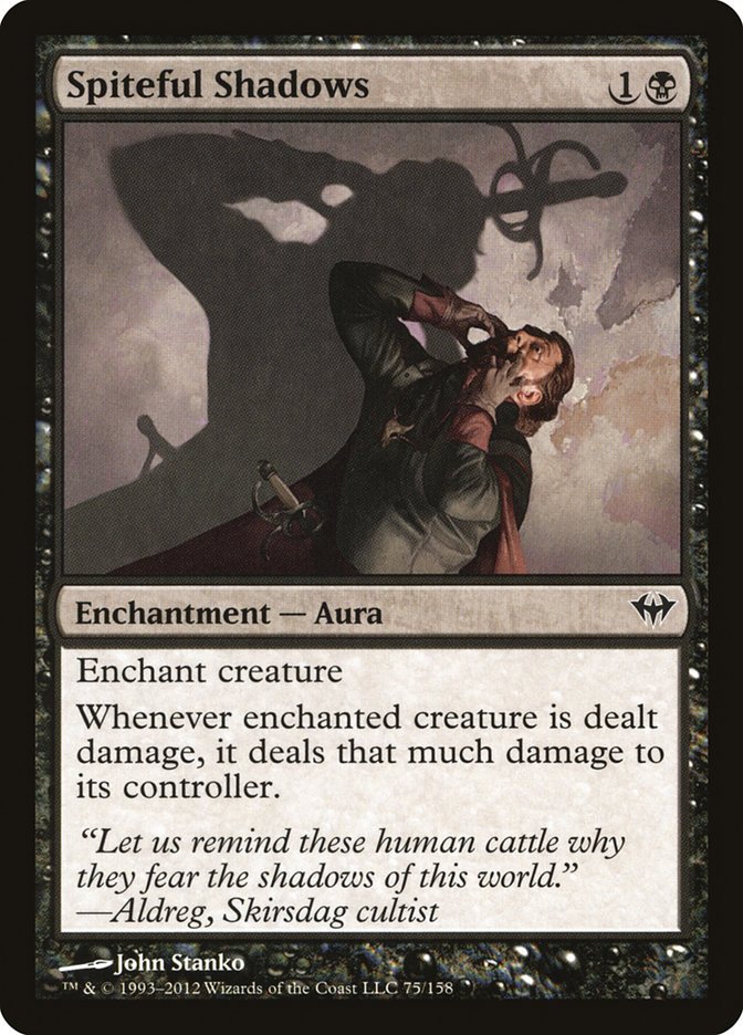 mtg black aura cards Spiteful Shadows – MTGCards.shop