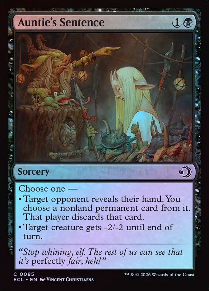 Auntie's Sentence - Foil