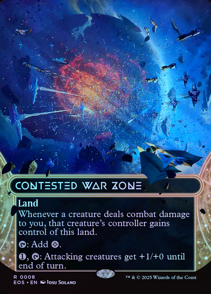 Contested War Zone (008) (Borderless) - Foil