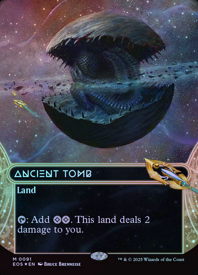 Ancient Tomb (091) (Borderless) - Galaxy Foil