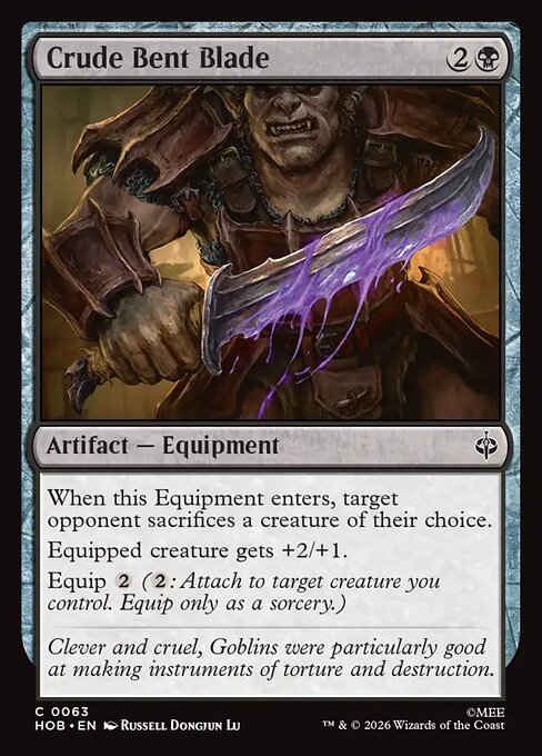Crude Bent Blade - The Hobbit