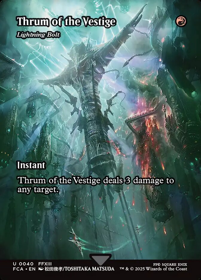 Thrum of the Vestige Lightning Bolt (Showcase)