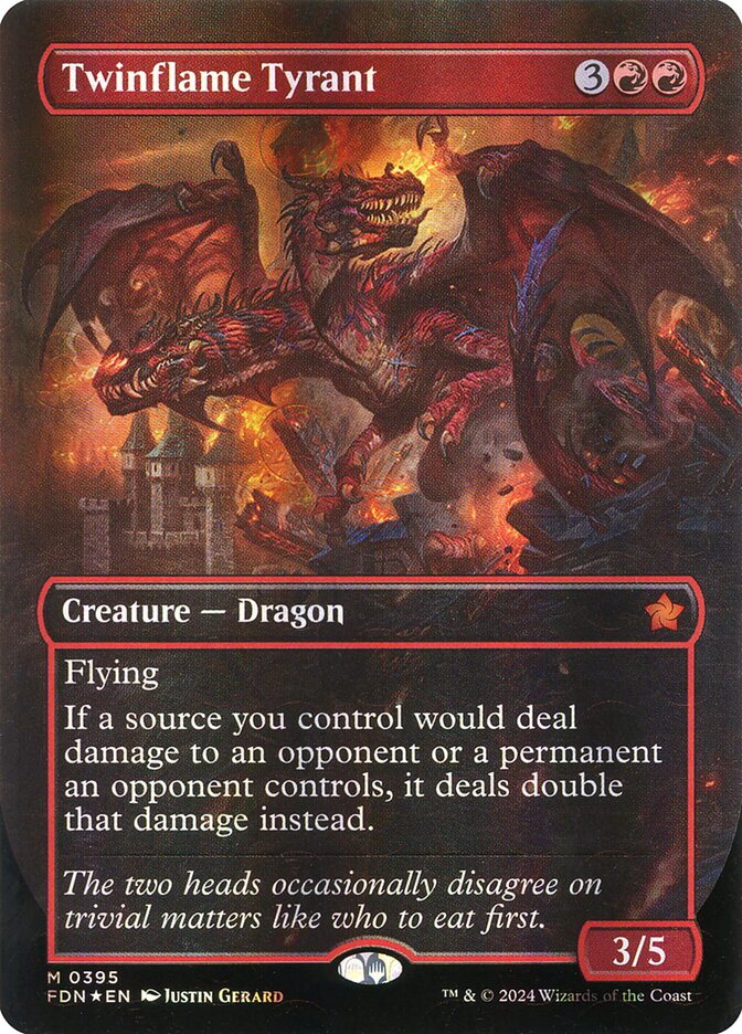 Twinflame Tyrant (Borderless) - Mana Foil