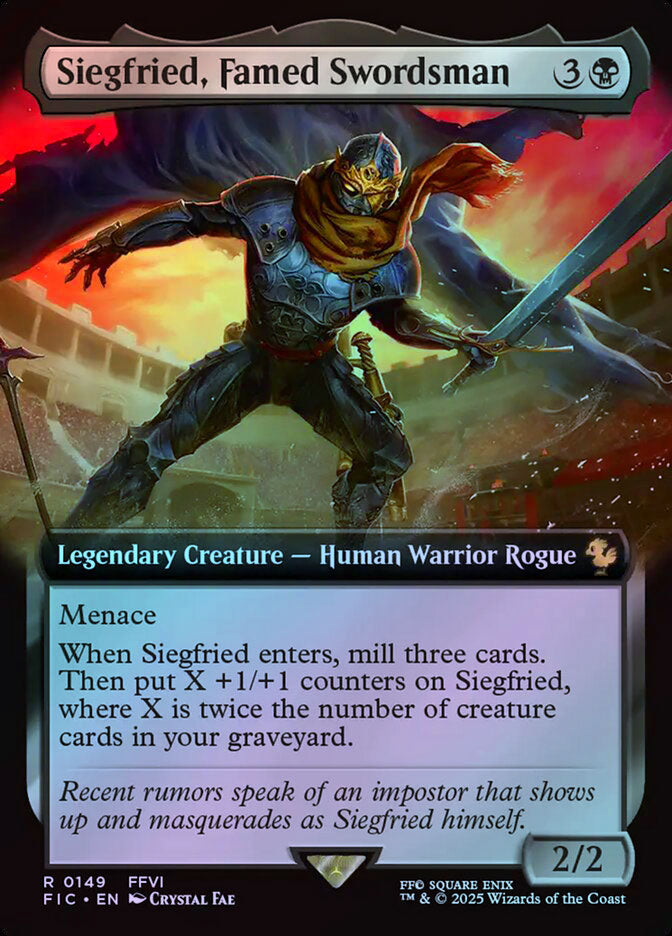 Siegfried, Famed Swordsman (Extended Art) - Foil