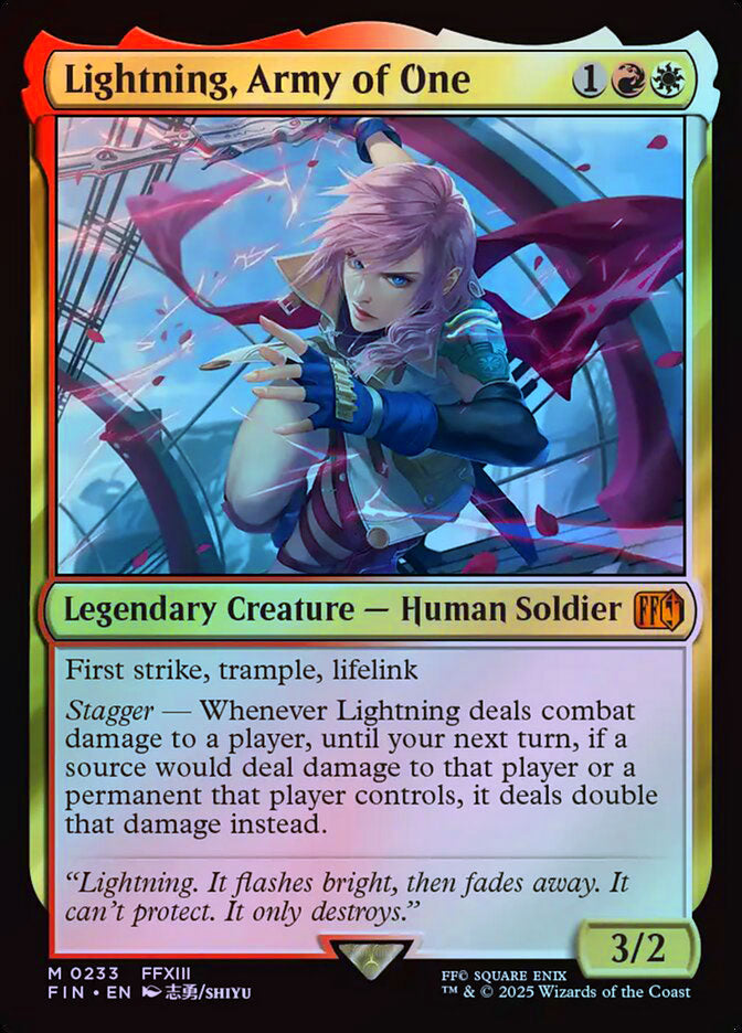 Lightning, Army of One - Foil