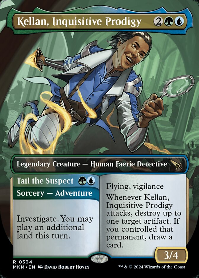 Kellan, Inquisitive Prodigy // Tail the Suspect (Borderless)