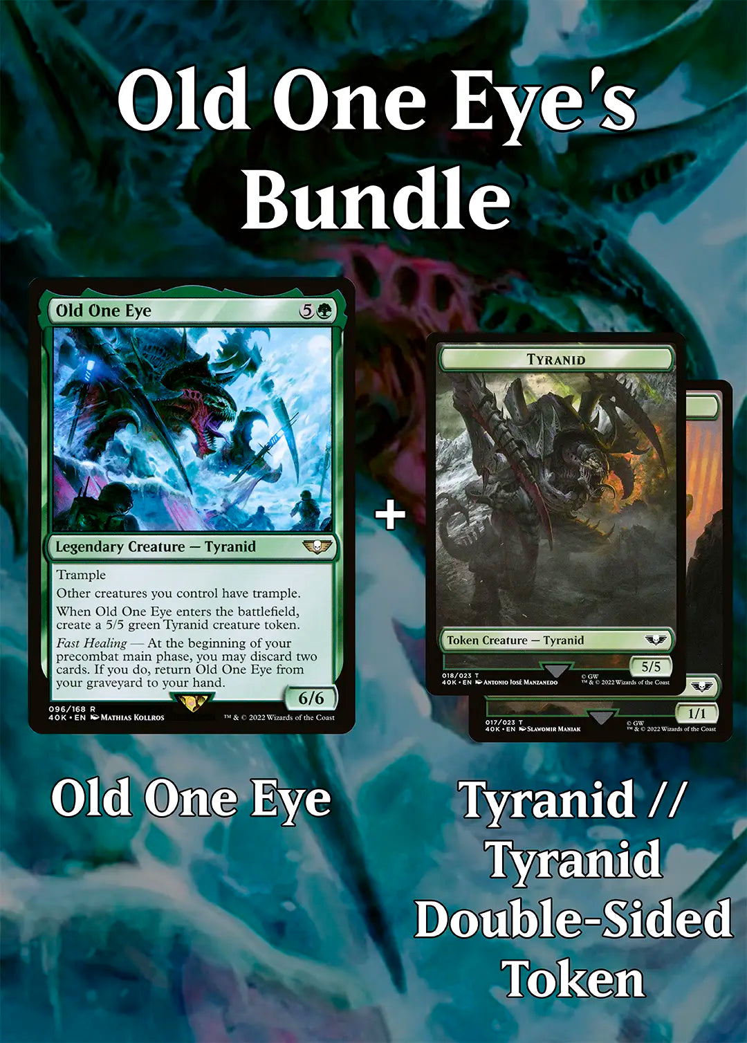 MTG Old One Eye's Bundle + Tyranid // Tyranid Double-Sided Token