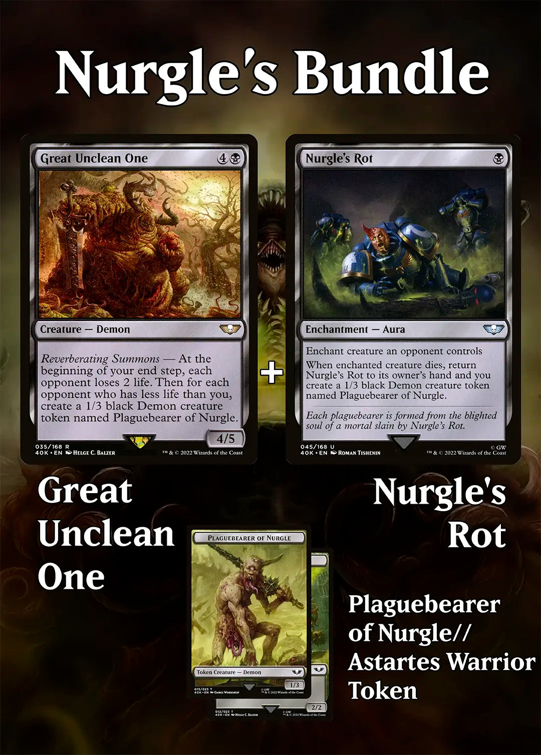 Nurgle's Bundle - Great Unclean One + Nurgle's Rot + Plaguebearer of Nurgle