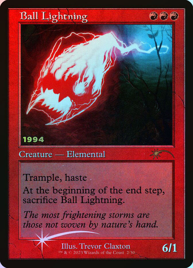 Ball Lightning - Retro Frame - Foil