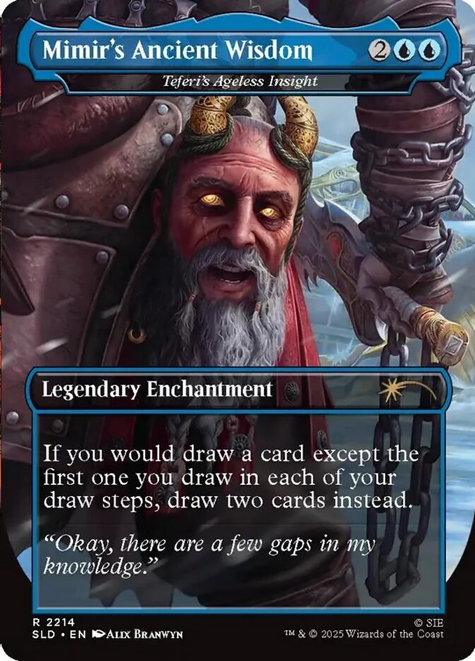 Mimir's Ancient Wisdom Teferi's Ageless Insight (Borderless)