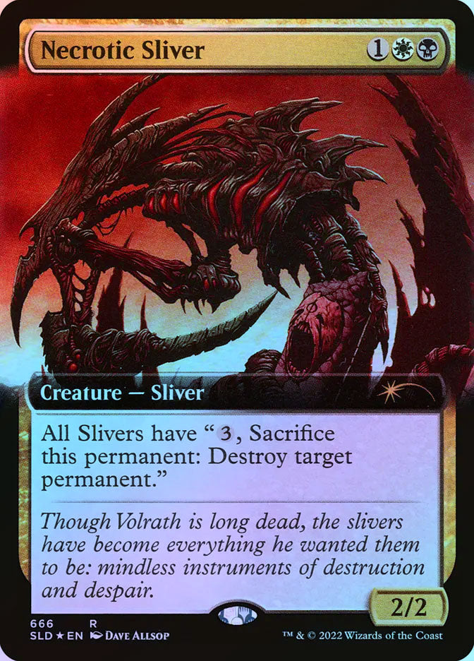 Necrotic Sliver (Extended Art) - Foil