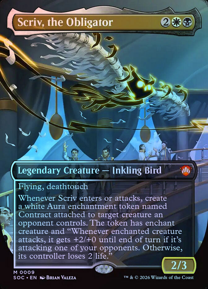 Scriv, the Obligator (Borderless) - Foil