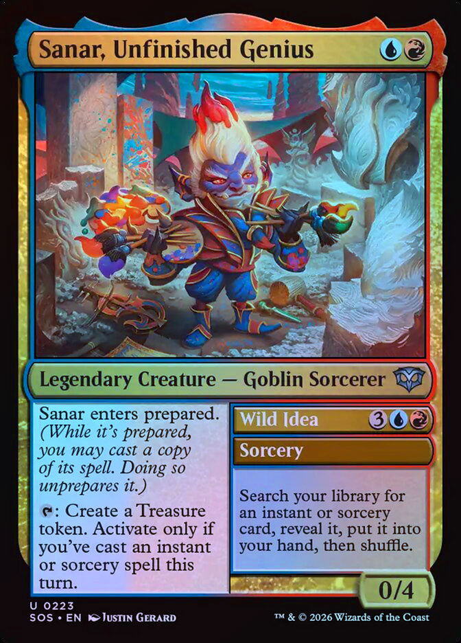 Sanar, Unfinished Genius // Wild Idea - Foil