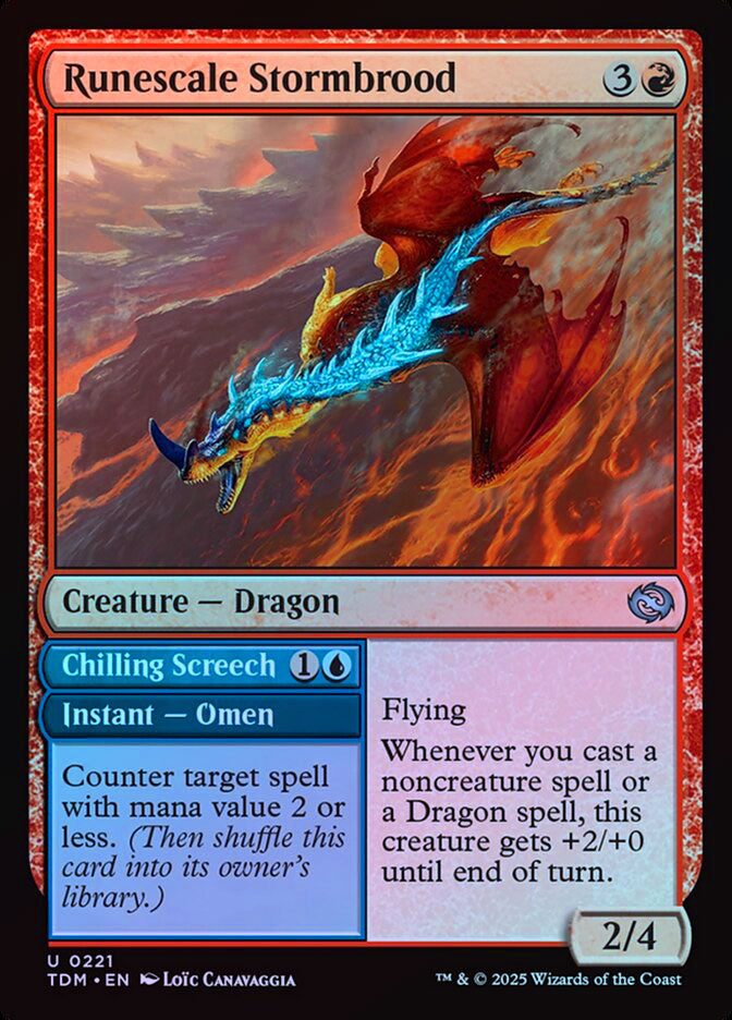 Runescale Stormbrood // Chilling Screech - Foil