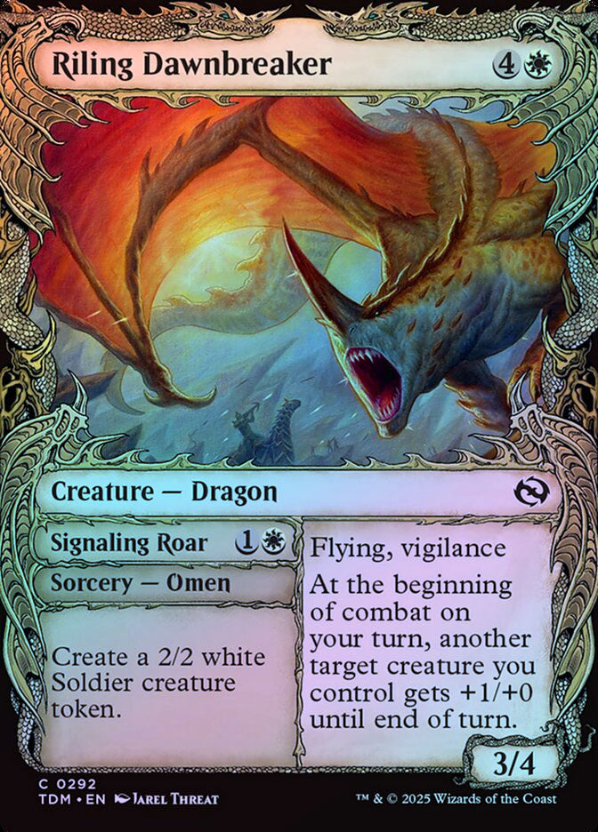 Riling Dawnbreaker // Signaling Roar (Showcase) - Foil