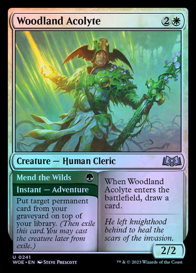 Woodland Acolyte // Mend the Wilds - Foil