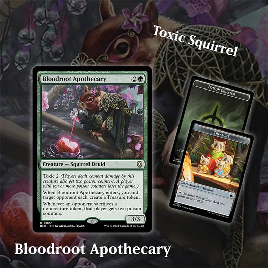 bloodroot apothecary mtg commander deck Magic The Gathering - Bloomburrow - that player gets two poison counters. Bloodroot Apothecary - Bloomburrow Commander