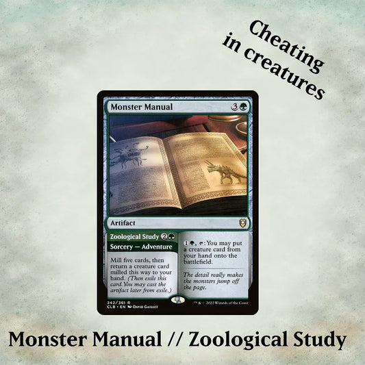 MTG Monster Manual Zoological Study cheating in creatures