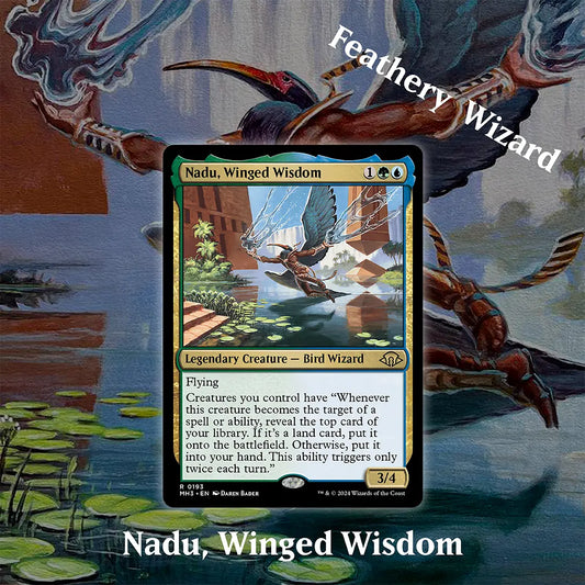 MTG Nadu Winged Wisdom Feathery Wizard