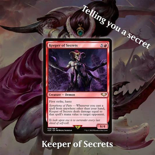 MTG Keeper of Secrets - Telling you a secret