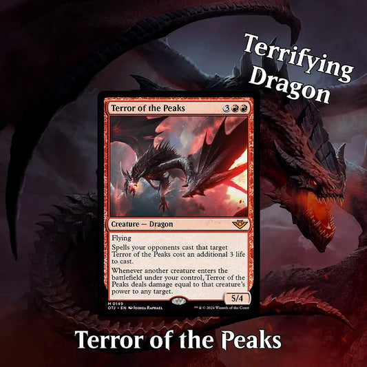 MTG Terror of the Peaks - Terrifying Dragon