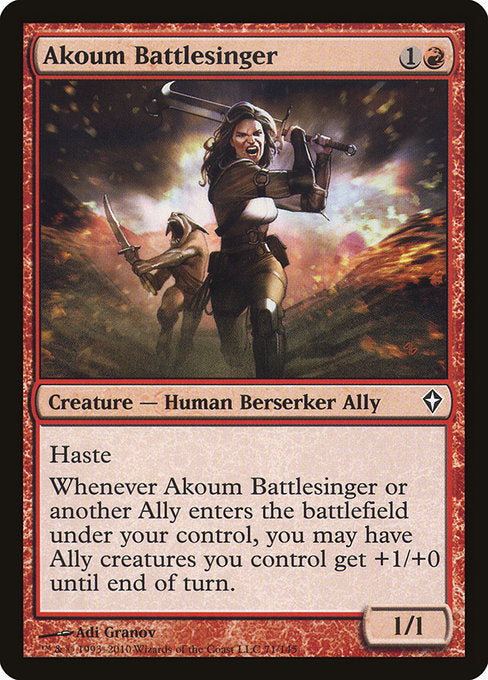 Akoum Battlesinger - Worldwake