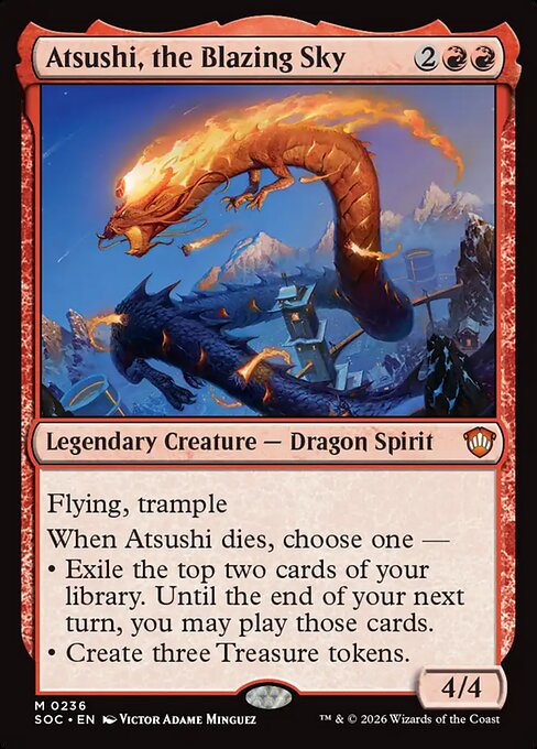 Atsushi, the Blazing Sky - Secrets of Strixhaven Commander