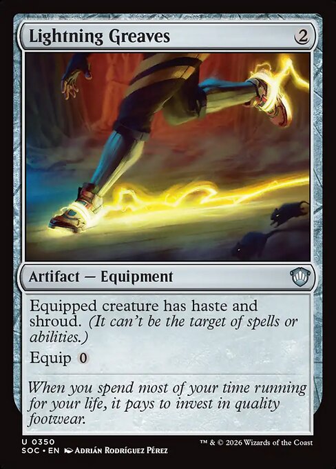 Lightning Greaves - Secrets of Strixhaven Commander