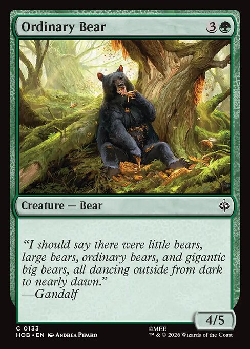 Ordinary Bear - The Hobbit