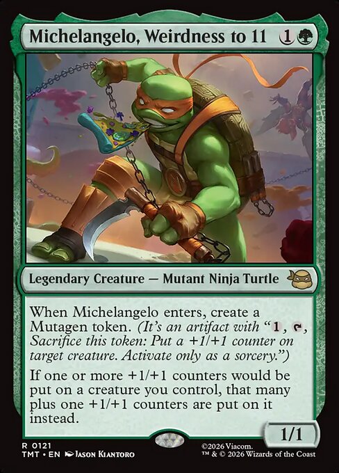 Michelangelo, Weirdness to 11