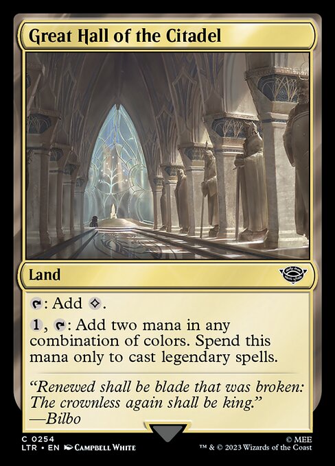 Great Hall of the Citadel - The Lord of the Rings: Tales of Middle-earth