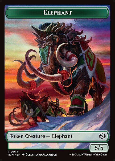 Elephant - Tarkir: Dragonstorm Tokens
