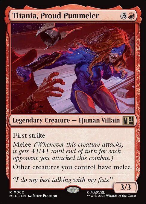 Titania, Proud Pummeler - Marvel Super Heroes Commander