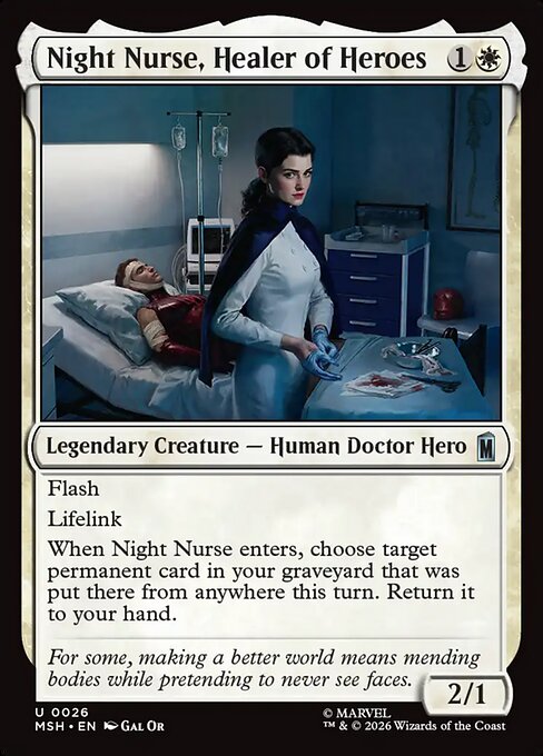 Night Nurse, Healer of Heroes - Marvel Super Heroes