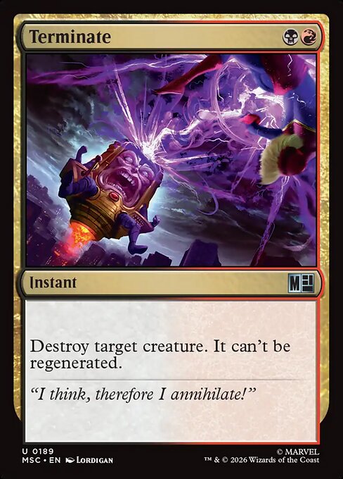 Terminate - Marvel Super Heroes Commander