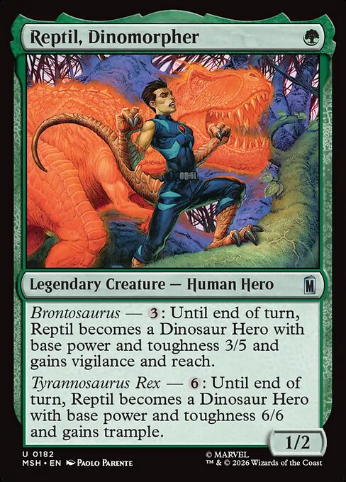 Reptil, Dinomorpher - Marvel Super Heroes