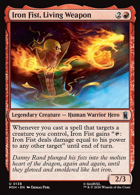 Iron Fist, Living Weapon - Marvel Super Heroes