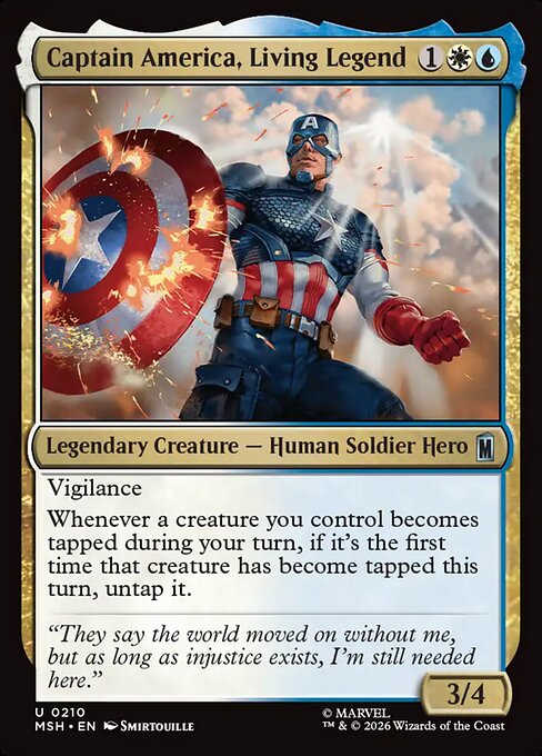 Captain America, Living Legend - Marvel Super Heroes