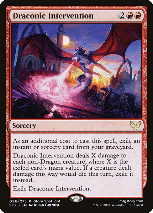 Draconic Intervention - Strixhaven: School of Mages