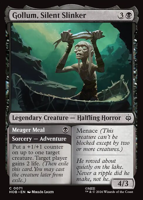 Gollum, Silent Slinker // Meager Meal - The Hobbit