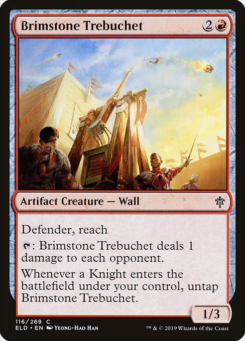 Brimstone Trebuchet - Throne of Eldraine