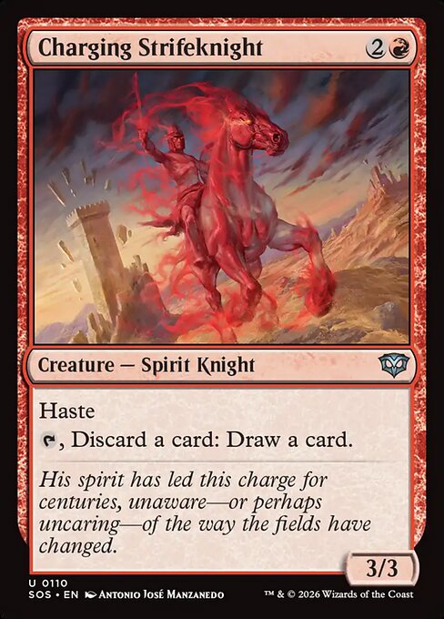 Charging Strifeknight - Secrets of Strixhaven