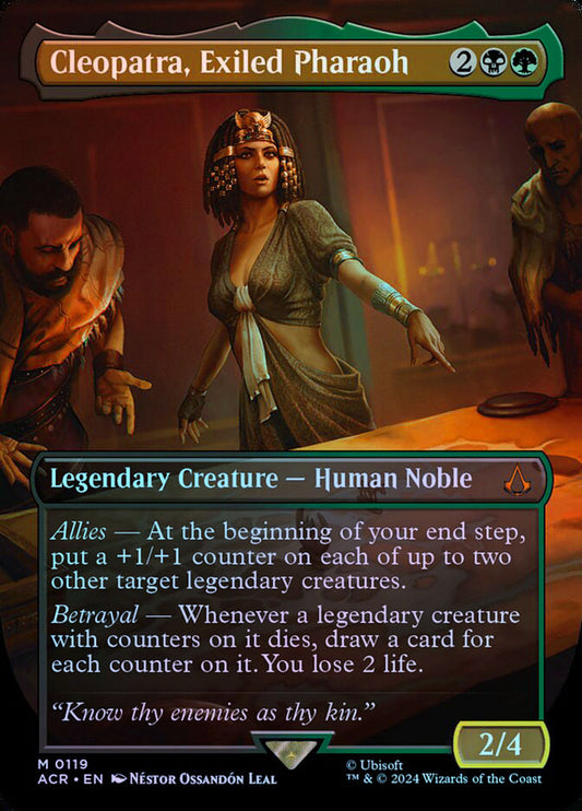 Cleopatra, Exiled Pharaoh (Borderless) - Foil