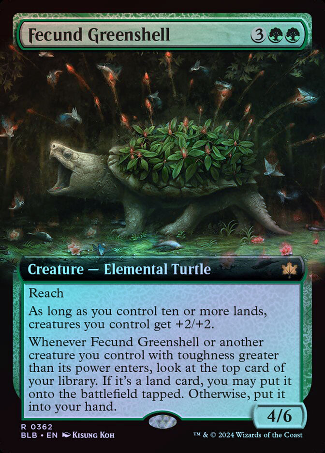 Fecund Greenshell (Extended Art) - Foil