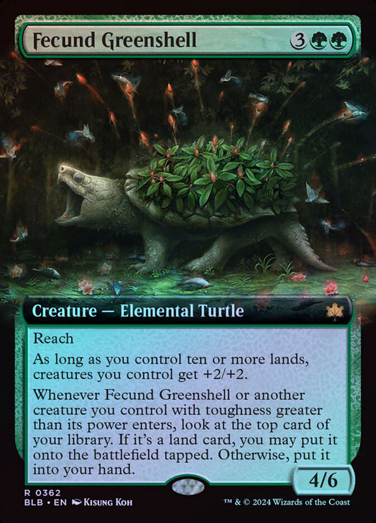 Fecund Greenshell (Extended Art) - Foil