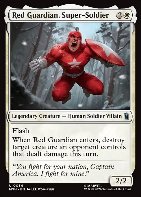 Red Guardian, Super-Soldier - Marvel Super Heroes